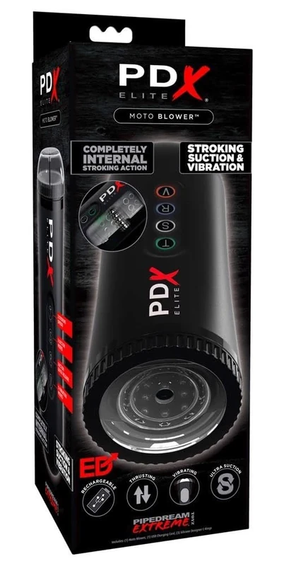 PDX Elite Moto Blower Masturbator Schwarz One Size