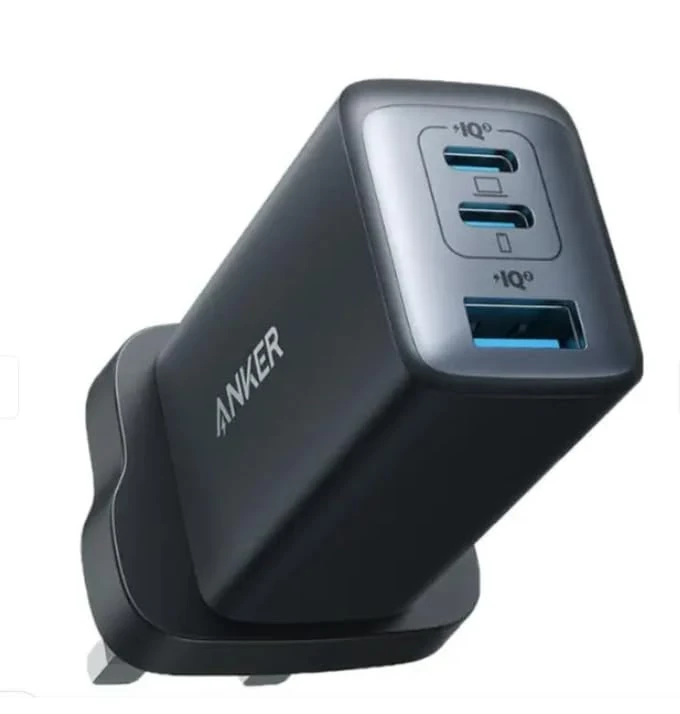 Anker USB C Plug, USB C Charger, 735 Charger GaNPrime 65W, PPS 3-Port Fast Wall Charger for MacBook Pro/Air, iPad Pro, Galaxy S22/S21, Dell XPS 13, Note 20/10+, iPhone 13/Pro, and More