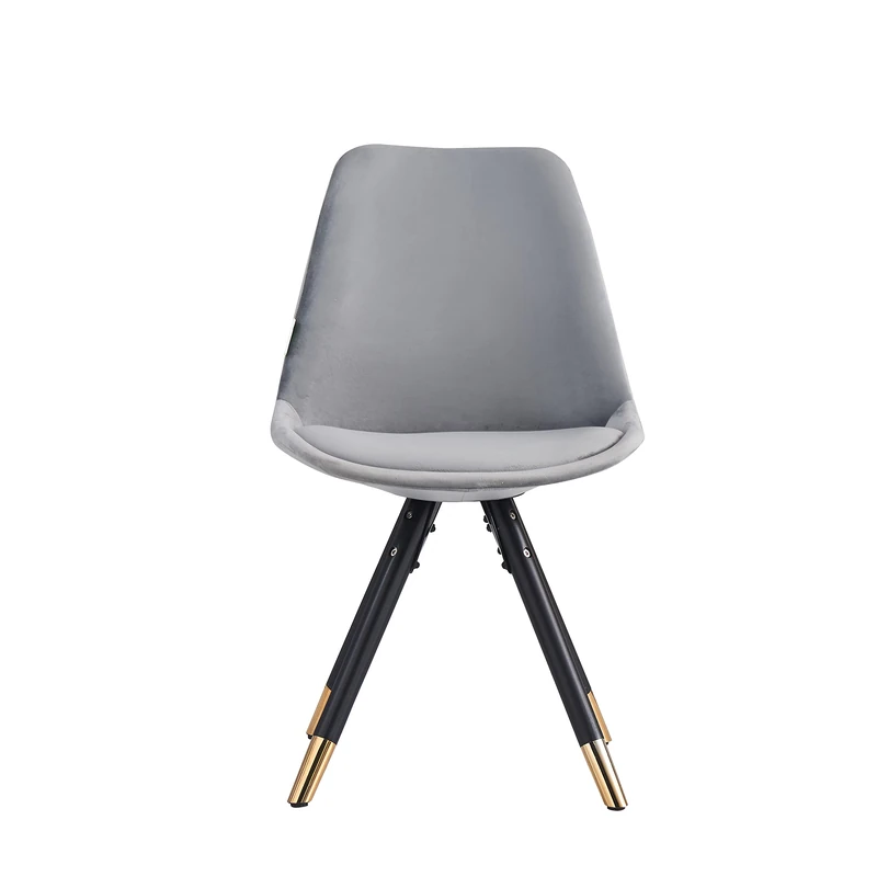 Life Interiors Sophie Retro Dining Chairs, Light Grey, One Size