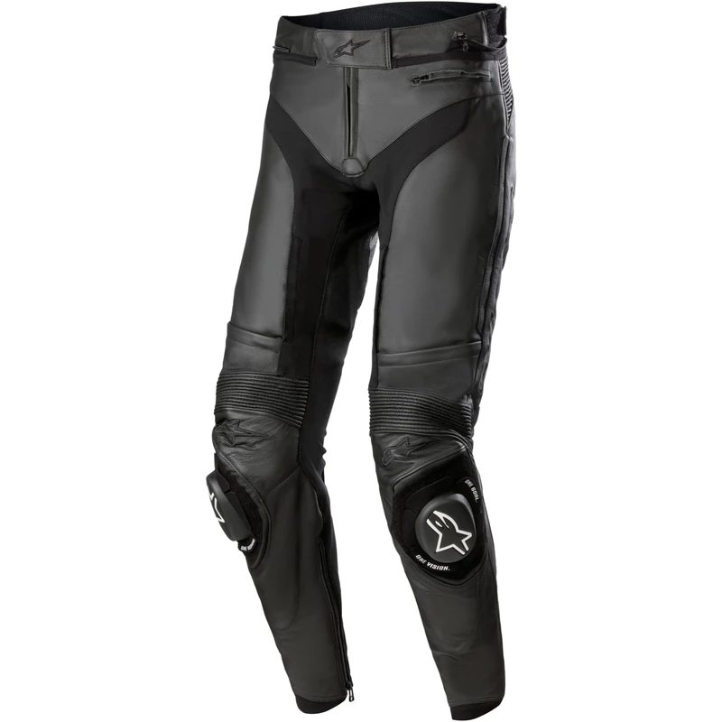 Alpinestars Men's Missile V3 Leather Motorcycle Trousers Pants, Black, 48 (EU) - Image 1