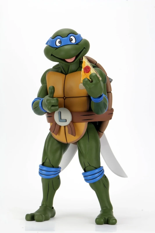 TMNT NECA Cartoon Giant Size Leonardo 1/4 Scale Action Figure, Green