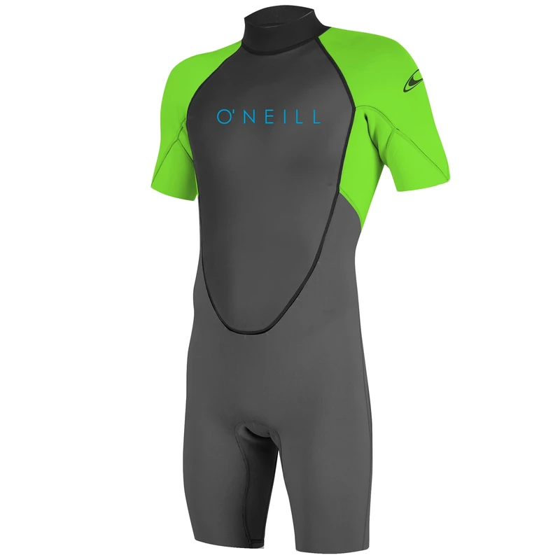 O'Neill Wetsuits Mens Reactor II 2mm Back Zip Spring Wetsuit - Graphite Dayglow - LS