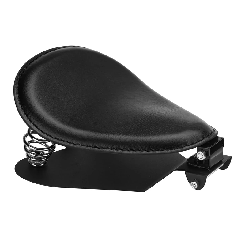 LKV Motorcycle Solo Driver Seat with Seatbase Mounting Hardware Kit Custom Chopper Bobber Seats Universal Fit for Harley Davidson Sportster XL 1200 883 48 (Style 3)