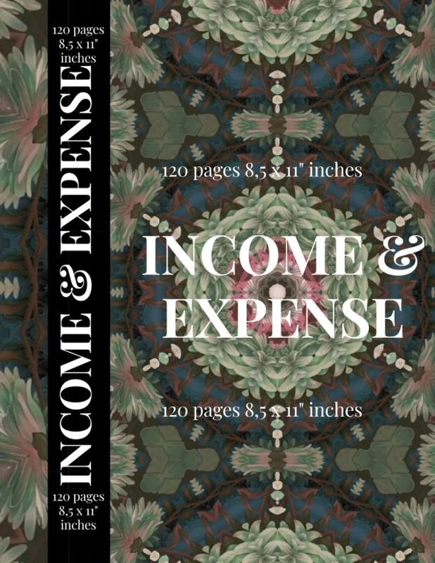 Income and Expense Log Book: Tracker Organizer Log Book | Simple Income and Expense Tracker Book for Small Business & Personal Finance