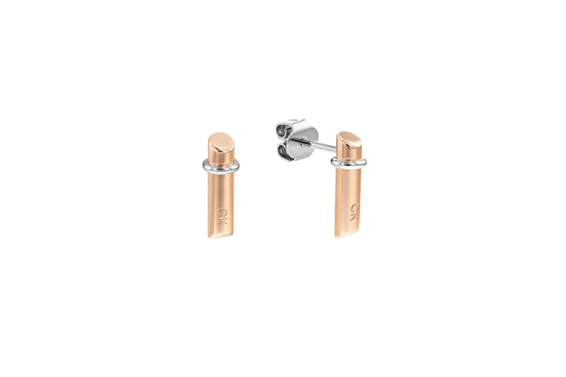 Calvin Klein Stud Earrings for Women's ELONGATED LINEAR Collection in Stainless steel