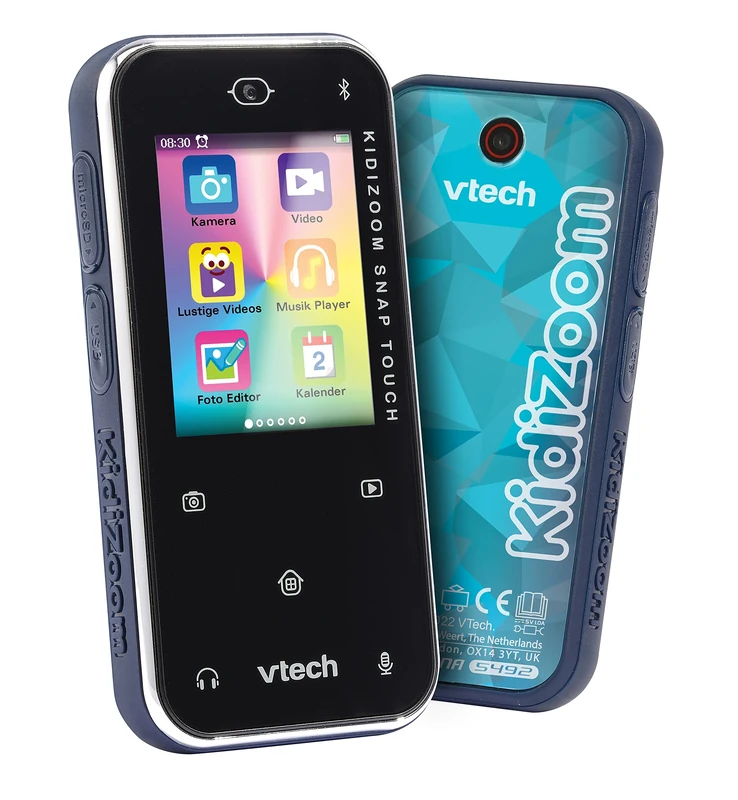 Vtech KidiZoom Snap Touch - Children's Camera in Smartphone Format with Touch Screen, Selfie and Video Function, Effects, Games and Much More - For Children Aged 6-12 Years