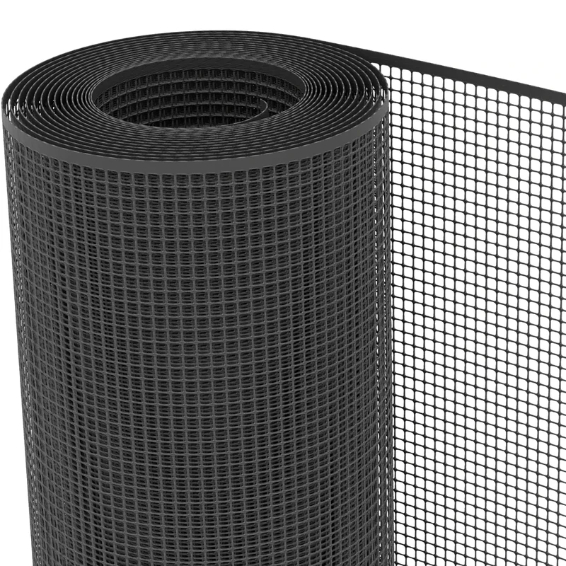 TENAX Quadra 10 Anthracite 1 x 50 m, Plastic Protective Net for Balconies, Terraces, Gates and Fences