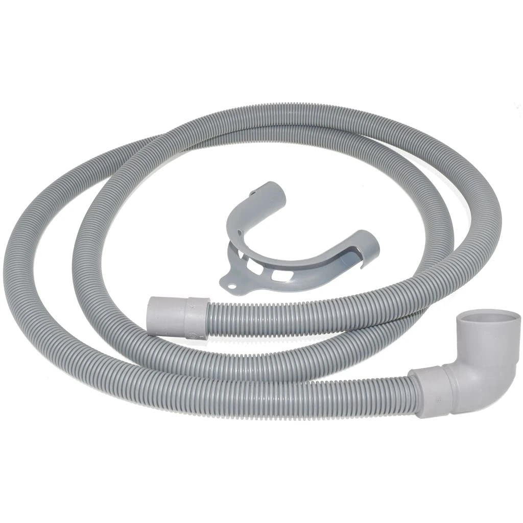 Ufixt Fits Universal Dishwasher Drain Outlet Hose and Hook 2 Meter Length Bent End