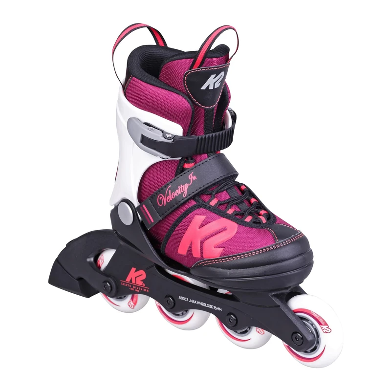 K2 Velocity Roller Skater Black/Purple/White 35