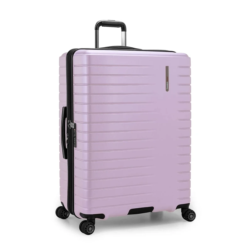 Traveler's Choice Archer Polycarbonate Hardside Spinner Luggage Set, Light Purple, Checked 29-Inch, Archer Polycarbonate Hardside Spinner Luggage Set
