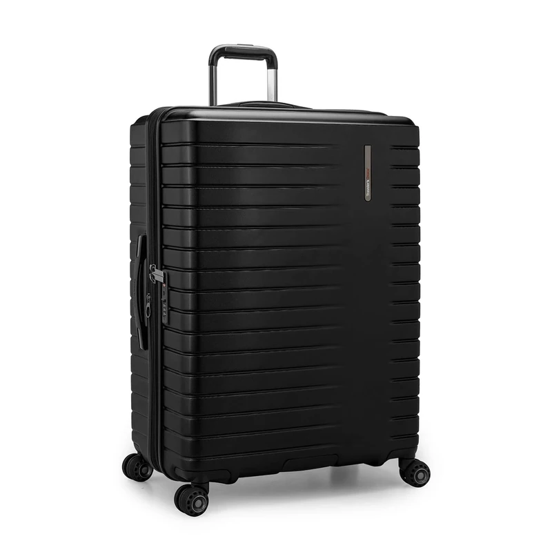 Traveler's Choice Archer Polycarbonate Hardside Spinner Luggage Set, Black, Checked 29-Inch, Archer Polycarbonate Hardside Spinner Luggage Set