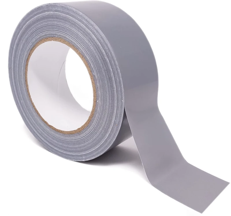 ArmaKit Heavy Duty Duct Tape | 48mm wide x 50M length | Industrial Tape Grade - Strong Gaffer Tape indoor and outdoor use, thick gaffa tape patch and seal tape (Silver)