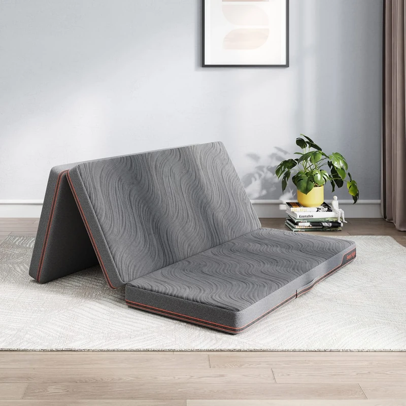 Sweetnight Mattress, Foam, Grey, 140cm x 200cm