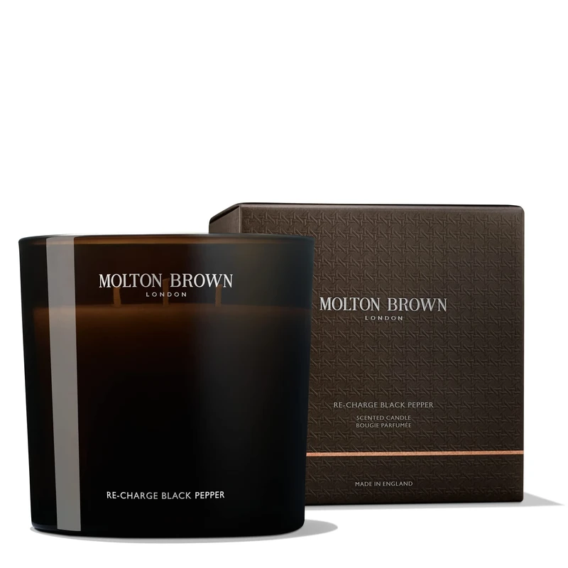 Molton Brown Re-Charge Black Pepper Luxury Scented Triple Wick Candle 600 g