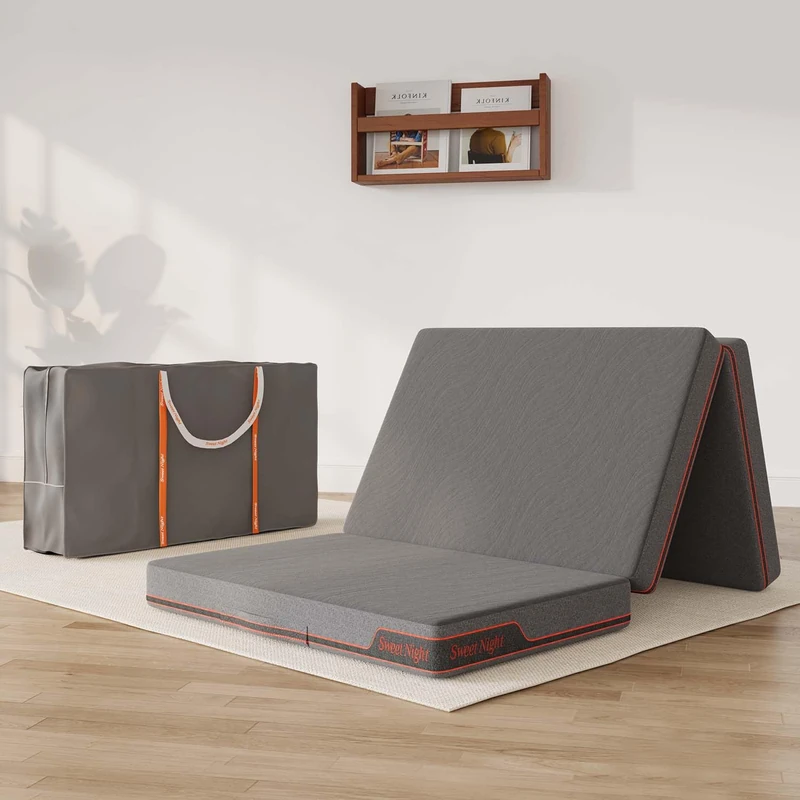 Sweetnight Mattress Foldable Mattress Gel Foam Mattress for Pressure Relief 80cm x 190 x 10cm