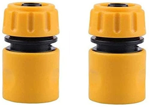 ZHIHUI Hose Connetor, Hose End Quick Connect fitting 1/2" Hose Pipe Quick Connector for Gardening Watering Car Washing Hose Quick Connector - 2pcs