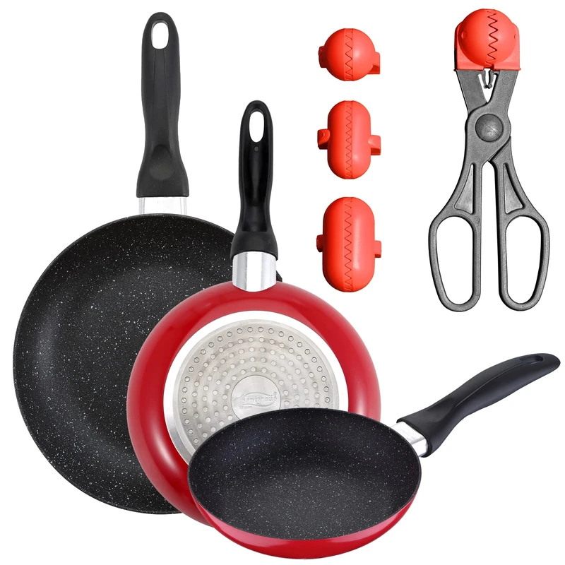 Pack of 3 Plants, Diameter 16 cm, Diameter 20 cm, Multi-Purpose Utensils with 4 Interchangeable Modes - Image 1