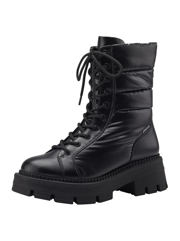 Tamaris Women's Lace-Up Boots, Women's Boots, Waterproof, Warm Lined, black, 7.5 UK