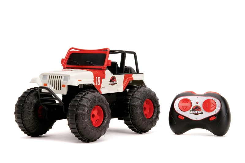 Jada Toys Jurassic Park RC Sea and Land Jeep 1:16, Multi-Colour, 253255045
