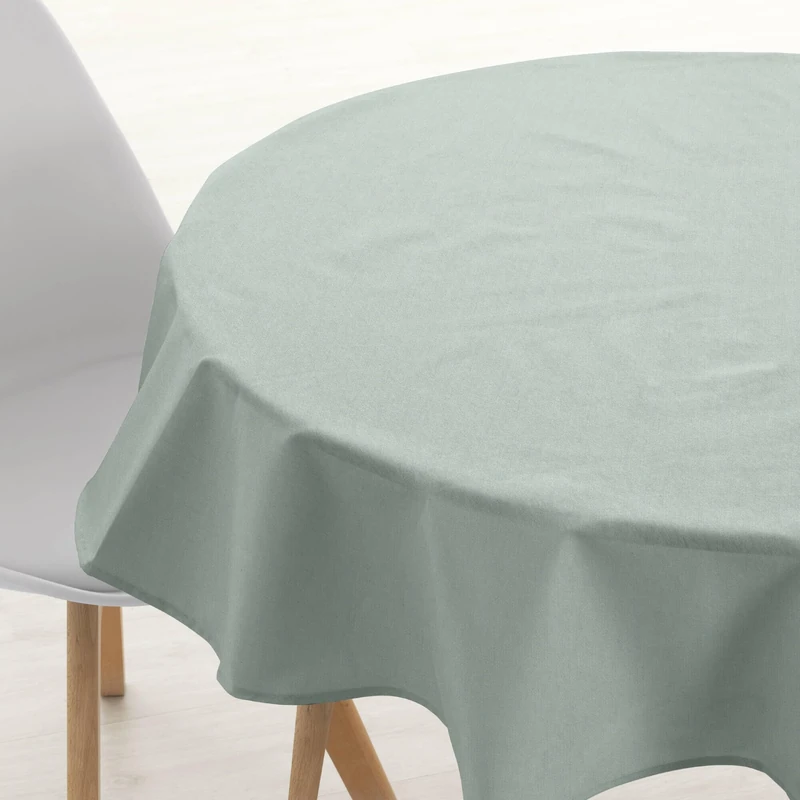 BELUM | Round Tablecloth Diameter 180 Resinated Stain Resistant Rodas 2816, Tablecloth Cotton Fabric
