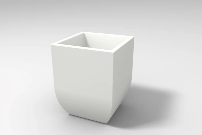 Kloris vase, Plastic Polyethylene PE, White, 45 - Image 1
