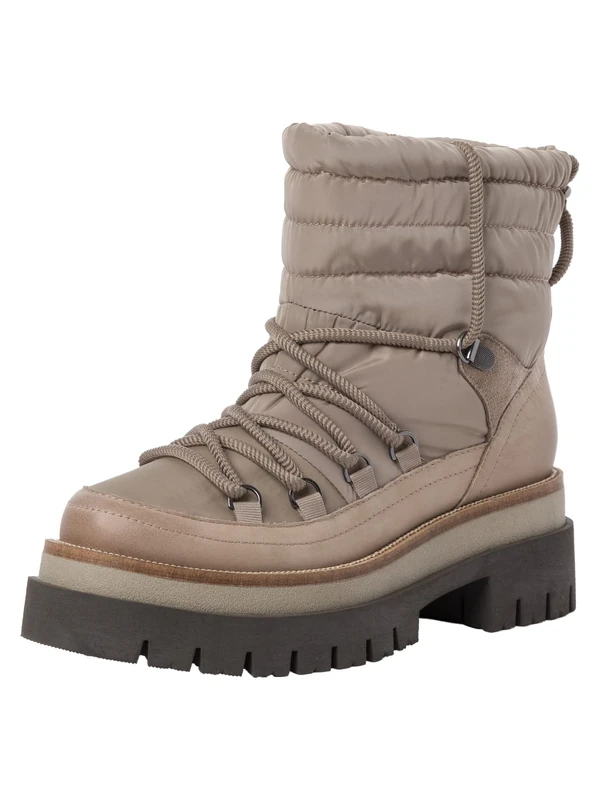 MARCO TOZZI Women's 2-2-26772-39 Half Length Boots, Taupe, 7 UK