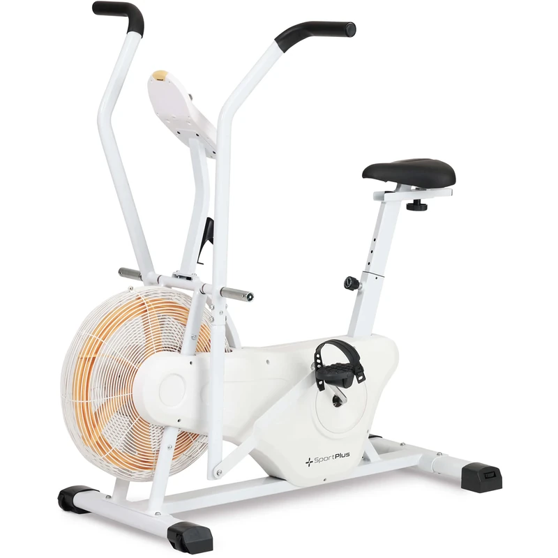 SportPlus Fanbike SP-FB-2100-W-iE weiß/gelb Bluetooth
