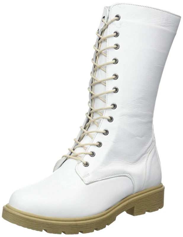 Andrea Conti Women's Boots Fashion, White, 3.5 UK
