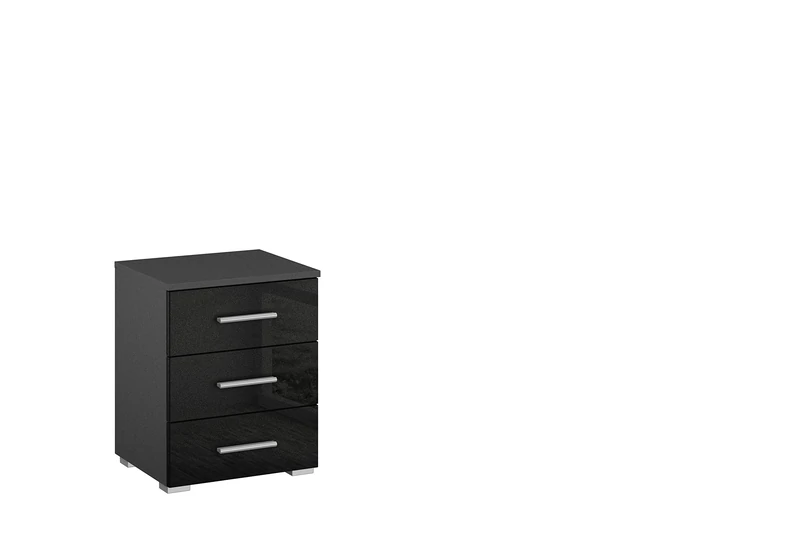 Rauch Möbel Bedside Table, Engineered Wood, Gray, 40x52x40 cm - Image 1