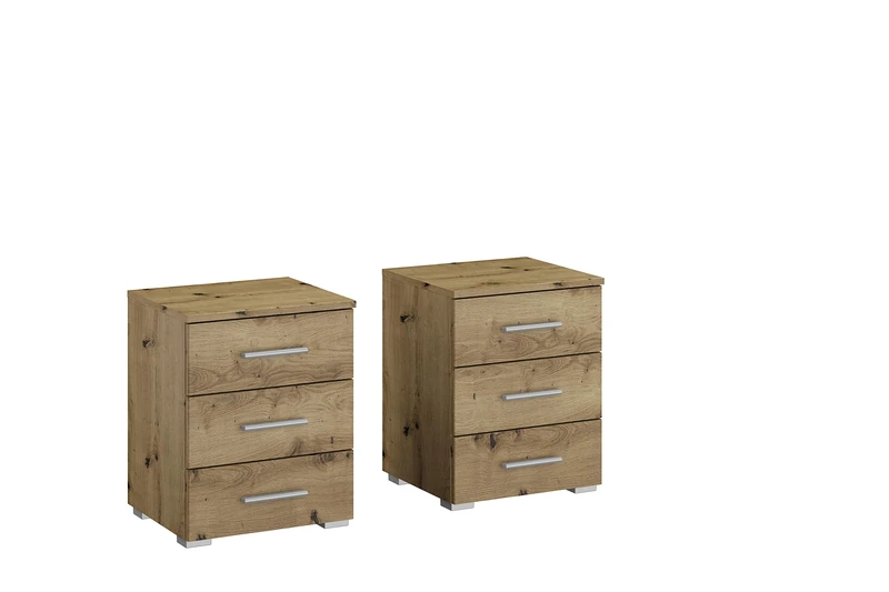 Rauch Möbel Bedside Table, Engineered Wood, Artisan Oak, 52x36x40 cm - Image 1