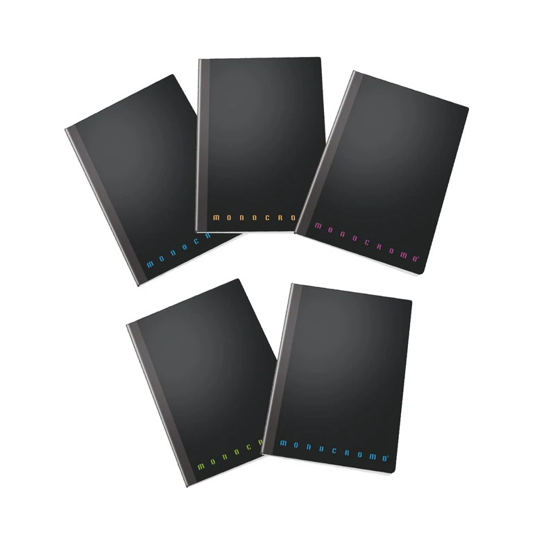 Pigna Pack of 5 Maxi Notebooks Monochrome PPL Singer Wire, F.to 22 * 28, Square 5mm, 5M