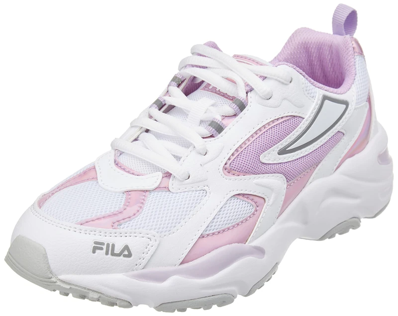 FILA CR-CW02 RAY Tracer Teens, Sneaker, White-Fair Orchid,