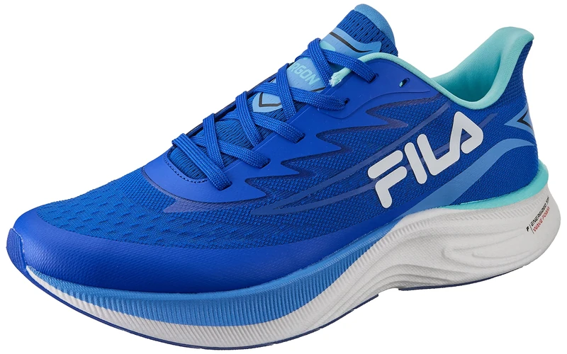 FILA Men's Argon Running Shoes, Lapis Blue Aruba Blue, 8 UK