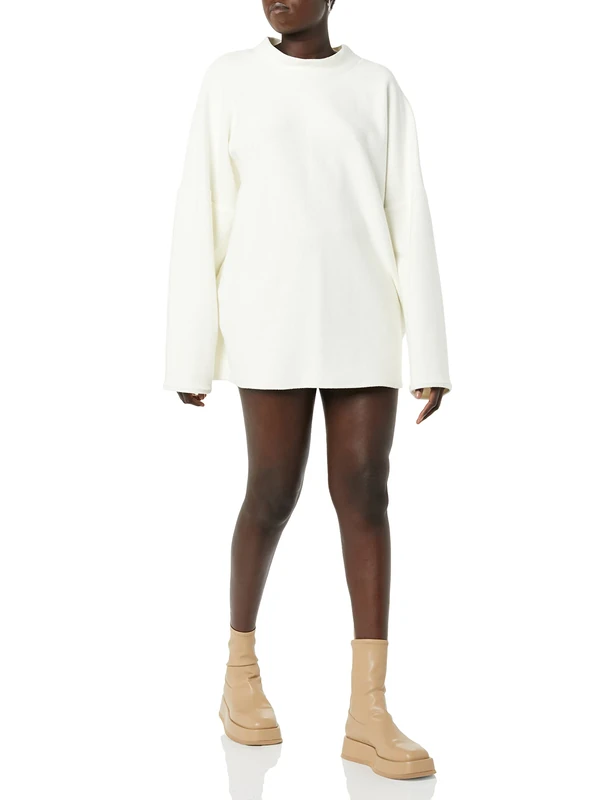 maison blanche All Gender Oversized Sweater, White, 6
