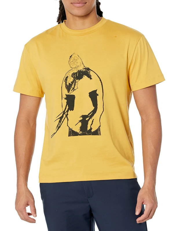 maison blanche Printed T, Spicy Mustard, 3
