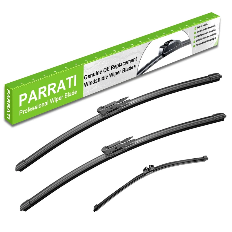 PARRATI® High Performance Premium All-Season Automotive Windshield Wipers with Rear Wiper Blades Replacement for Since 2011 Ford Explorer,Easy DIY Install 26"+22"+11" (Set of 3)