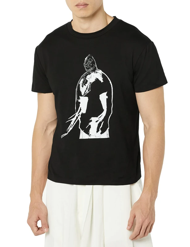 maison blanche Printed T, Black, 5