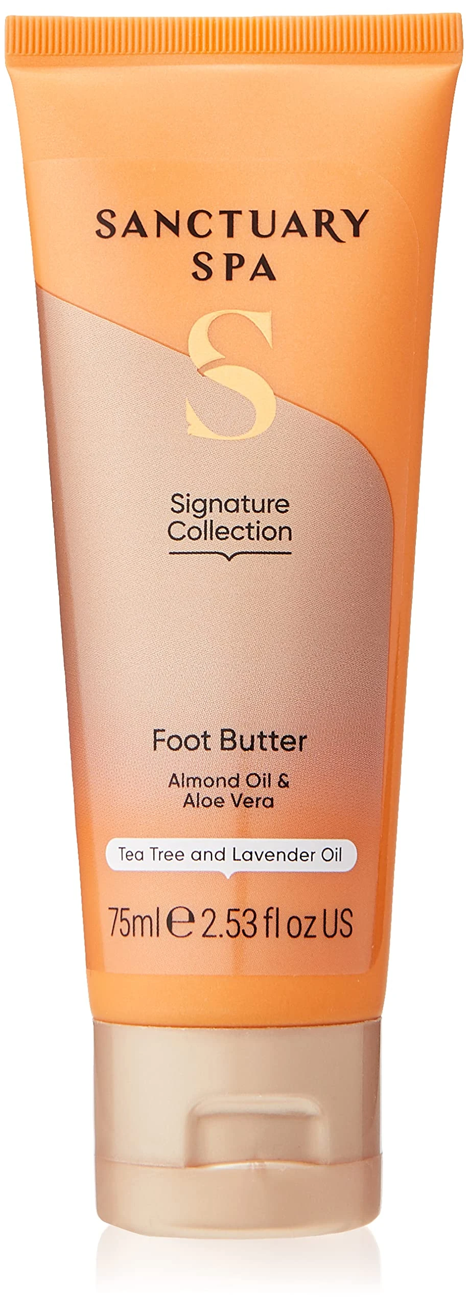 Sanctuary Spa Foot Butter, No Mineral Oil, Cruelty Free and Vegan Foot Cream for Dry Skin, 75 ml