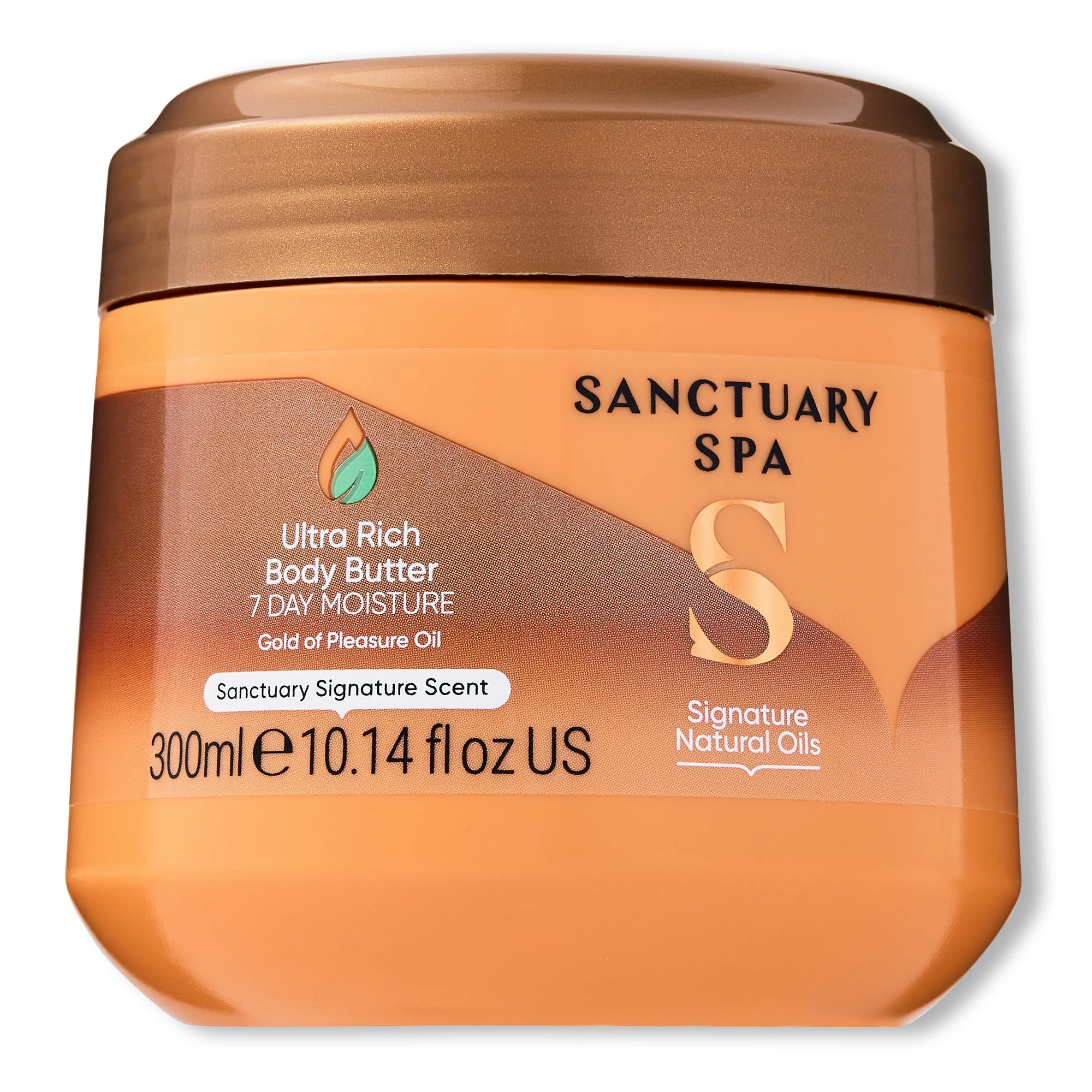Sanctuary Spa Body Butter with Shea Butter and Cocoa Butter, No Mineral Oil, Cruelty Free and Vegan Body Butter for Women, 300 g