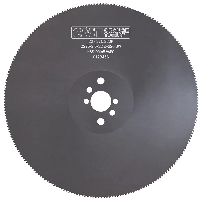 CMT ORANGE TOOLS 227.275.220P - SAW BLADE FERROUS HSS VAPO 275x2.5x32 Z220 BW-T4