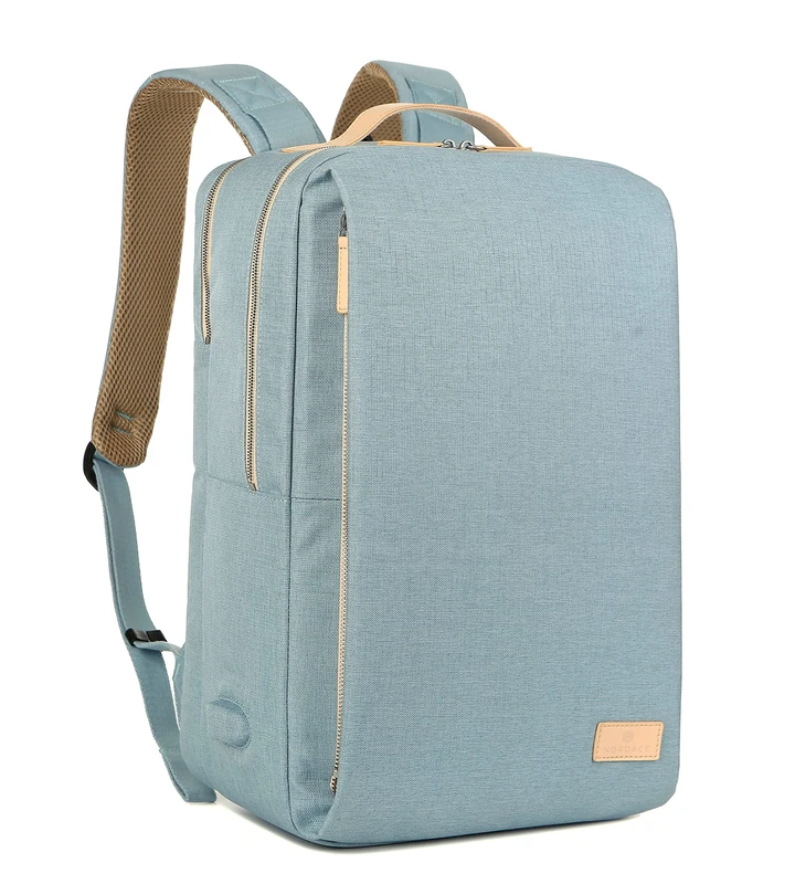 Nordace Siena - 15.6 Inch Laptop Backpack for Men & Women with USB Charging Port, Waterproof - Daily, Travel, or Work, Aqua, 19L, Travel Backpacks