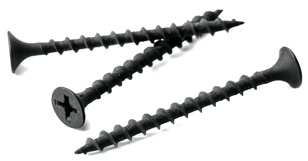 3.5mm x 35mm Black Phosphate Phillips Countersunk Drywall Screws Plasterboard Wood Screw Bugle Head (Pack of 100) A11CD