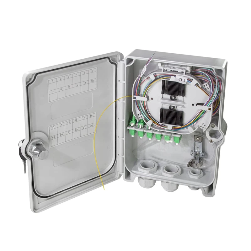 LogiLink FB124LC - FTTH/FTTB Connector Housing, 24x LC/APC, Fully Equipped