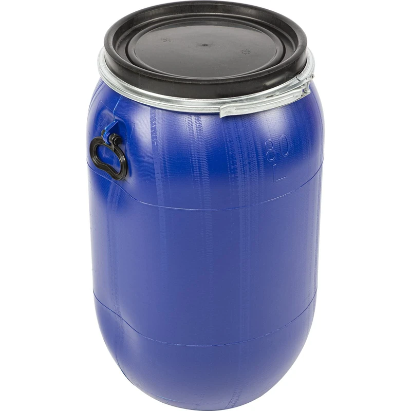 Browin 360083 Barrel for Storing Cabbage, Cucumbers 80 L, with a Band, Blue