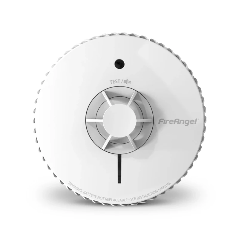 FireAngel Heat Alarm for Kitchen with 10 Year Sealed for Life Battery - FA6720-R Heat Detector for Kitchen, Home, Caravan, Attic, Garage - Replacement for HT-630 Heat Alarms - White