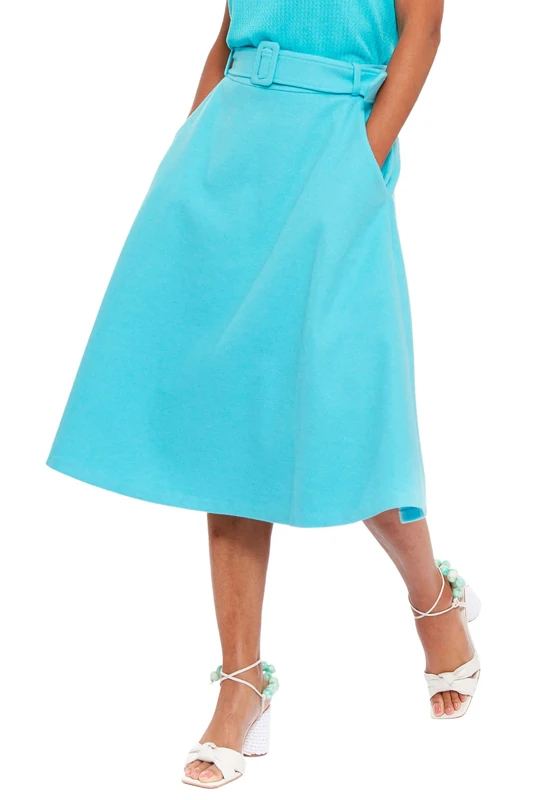 CHAOUICHE Women's Its Skirt, Blue, XXXXL