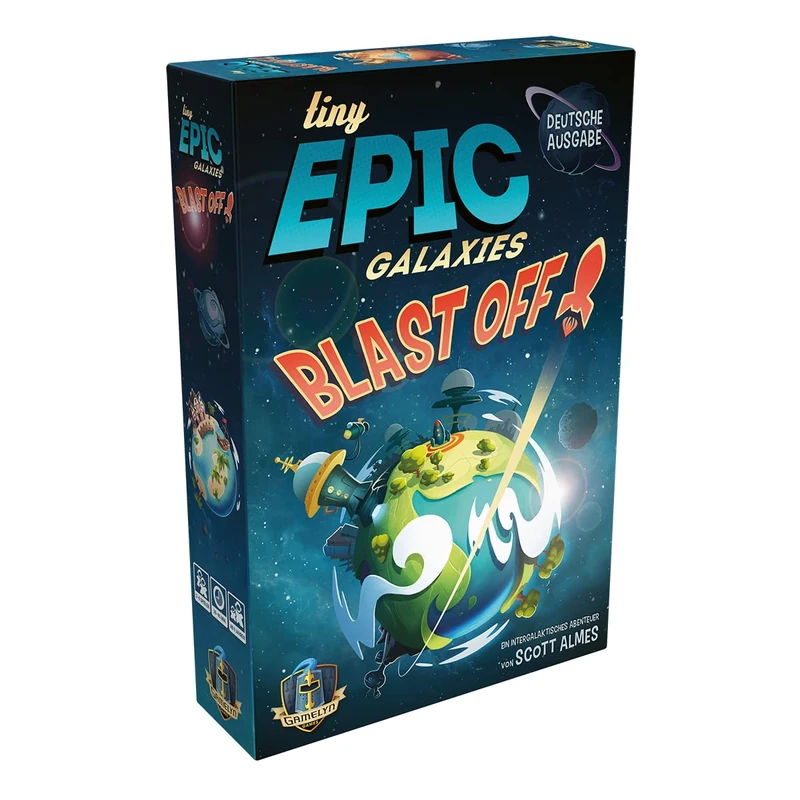 Gamelyn Games | Tiny Epic: Galaxies Blast Off! | Family Game | Dice Game | 2-4 Players | From 9+ Years | 30+ Minutes | German