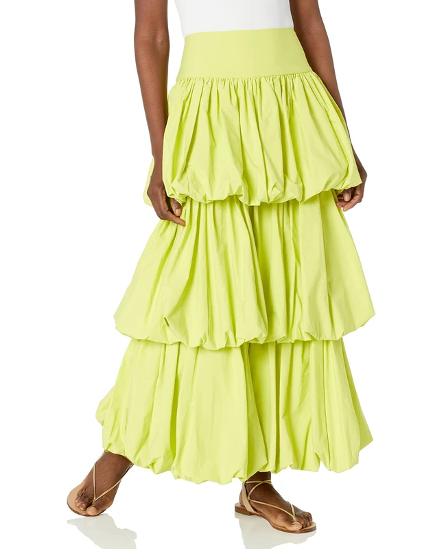 CHAOUICHE Women's Balone Skirt, Green, L