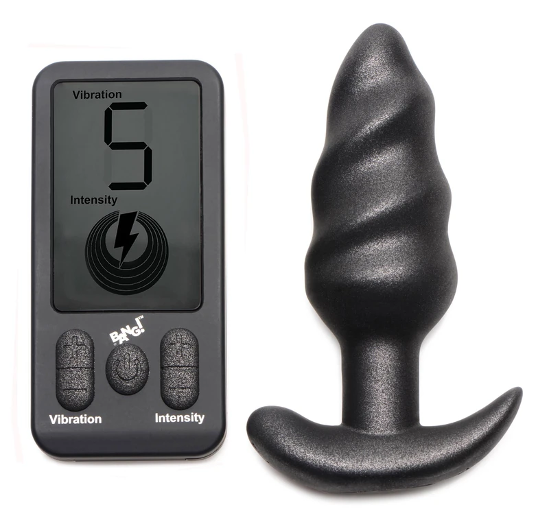 XR Brands Anal Plugs-AG900 Black 25X