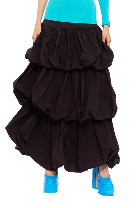 CHAOUICHE Women's Balone Skirt, Black, L